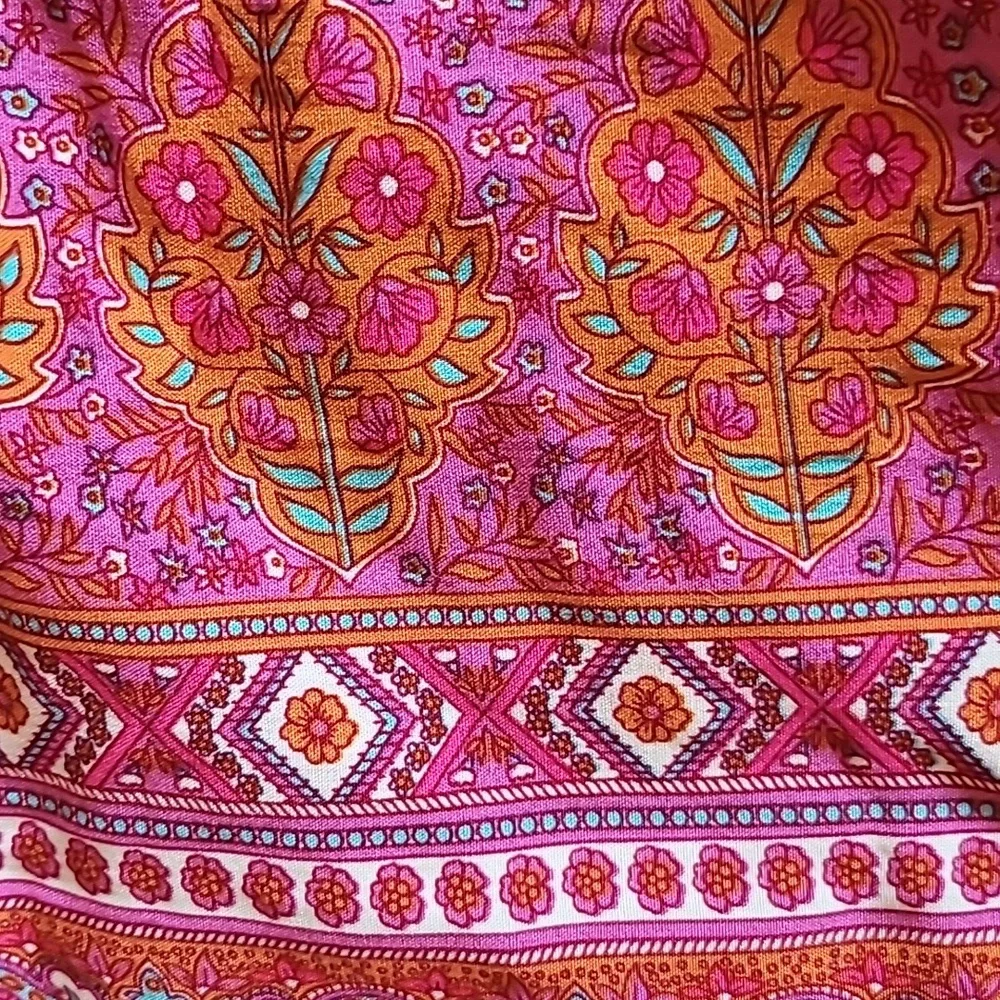 NATURAL LIFE Pink, Orange and White Floral Women's Size SMALL Dress - Picture 6 of 7